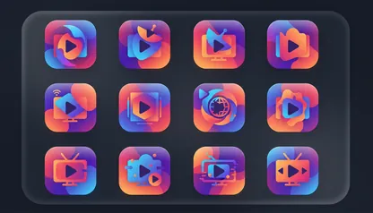Icônes des applications IPTV compatibles